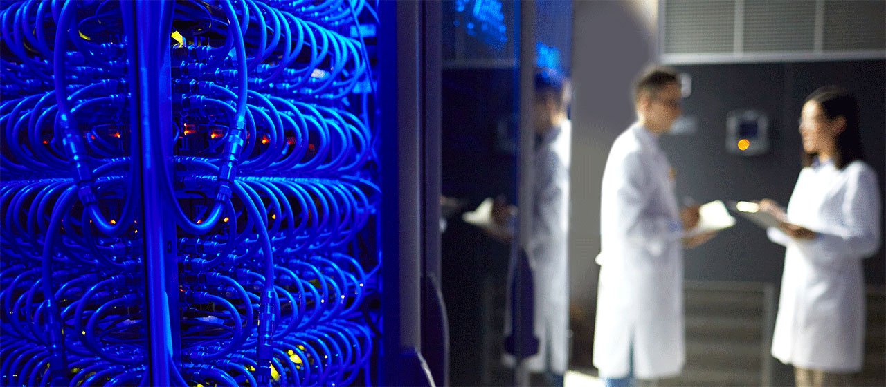 Engineers in a datacenter&nbsp;